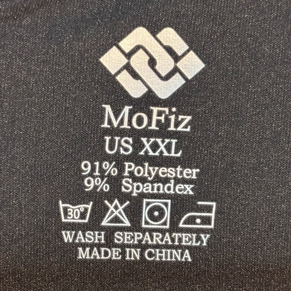 MoFiz Women’s Pajama Lounge Set 2XL | Black Top w/ Plaid Pocket + Red Plaid Pant - Picture 8 of 14